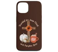 Thank for Jesus Christ and Pumpkin Spice Christian Faith Coque pour iPhone 13