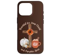Thank for Jesus Christ and Pumpkin Spice Christian Faith Coque pour iPhone 16 Pro