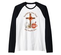 Thank for Jesus Christ and Pumpkin Spice Christian Faith Manche Raglan