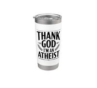 Thank God I'm an athée Gobelet isotherme en acier inoxydable double paroi