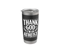 Thank God I'm an athée Gobelet isotherme en acier inoxydable double paroi