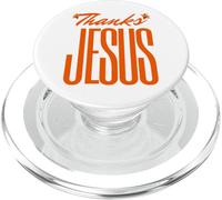 Thank Jesus Christian God Love Faith Men Women Girls Boys PopSockets PopGrip pour MagSafe