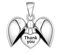 Thank You Amour Coeur Charm - argent sterling 925 pour Pandora Moments Bracelet à Breloque et Collier - Cadeau pour sa Maman, Nan, Nana, sœur, épouse, Femme - Merci