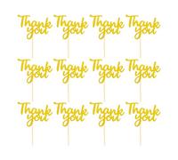 Thank You Cake Topper | Thanks Giving Cake Topper | Appreciation Supplies 12 Piece for Giving Teacher Friendsgiving Gatherings Party Events Celebrations