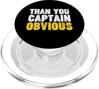 Thank You Captain Obvious PopSockets PopGrip pour MagSafe