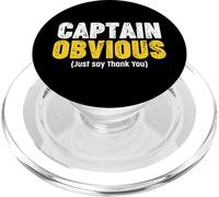 Thank You Captain Obvious PopSockets PopGrip pour MagSafe