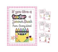 Thank You Card For Teacher - Paper 21x14.5cm | Teacher Appreciation Card, Cute Keepsake Message Cards | Gratitude Gift Cards For Elementary Middle High School University Classroom Office Use