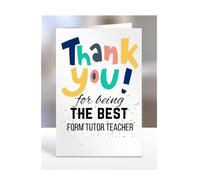 Thank you for being the best Form Tutor Teacher Card Thank you for being the best Form Tutor Teacher Card, Thank you, Miss you, Goodbye, Farewell, Gifts for Men, Women, Gifts for Christmas A5-156_197