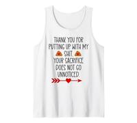 Thank You for Putting Up with My Shit Work Funny Coworker Débardeur