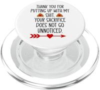 Thank You for Putting Up with My Shit Work Funny Coworker PopSockets PopGrip pour MagSafe