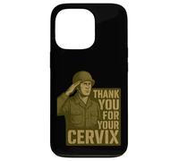 Thank You for Your Cervix - Humour Militaire rétro Coque pour iPhone 13 Pro