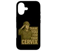 Thank You for Your Cervix - Humour Militaire rétro Coque pour iPhone 17