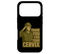 Thank You for Your Cervix - Humour Militaire rétro Coque pour iPhone 17 Pro
