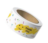 Thank You Labels - 120pcs 1x3 Inch Self-Adhesive Roll