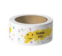 Thank You Labels Lot de 120 autocollants 2,5 x 7,6 cm