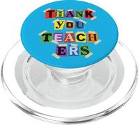 Thank You Teacher Appreciation W ollage Lettres Message PopSockets PopGrip pour MagSafe