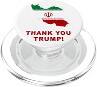 Thank You Trump - Support Free Iran Flag Color Graphic PopSockets PopGrip pour MagSafe
