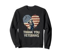 Thank You Veterans American Flag Veterans Day Sweatshirt