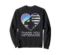 Thank You Veterans American Flag Veterans Day Sweatshirt