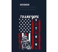 Thank You Veterans With American Flag And Soldier On Slate Navy Cover: Military Appreciation Gift Journal