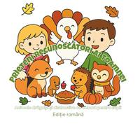 Thankful Fall Friends: 48 de pagini de colorat adorabile cu copii și animale care celebrează bucuria, recunoștința și magia toamnei