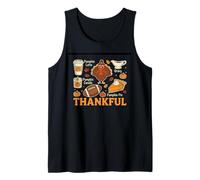 Thankful Football Pie Pumpkin - Costume Amusant de Thanksgiving Débardeur