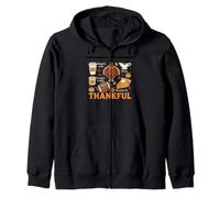 Thankful Football Pie Pumpkin - Costume Amusant de Thanksgiving Sweat à Capuche