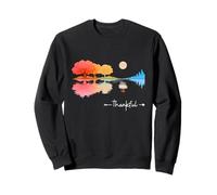 Thankful Guitar Lake Shadow Guitarists Lovers Thanksgiving Sweatshirt