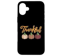 THANKFUL Happy Thanksgiving Fall Plaid Citrouille Blessed Women Coque pour iPhone 16 Plus