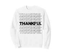 Thankful Thanksgiving Love Support église Famille dîner Amusant Sweatshirt