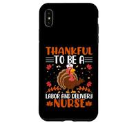 Thankful to Be A Labour and Delivery Nurse Thanksgiving Coque pour iPhone XS Max