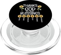Thanks Be to God for These Blessings Tournesol Christian PopSockets PopGrip pour MagSafe