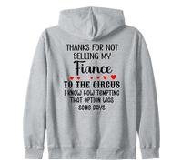 Thanks for Not Selling My Fiance to The Circus Bride & Groom Sweat à Capuche