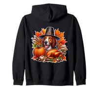 Thanksgiving American English Coonhound propriétaire de Chien Maman Papa Sweat à Capuche
