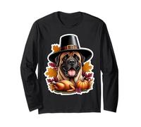 Thanksgiving Beauceron propriétaire de Chien Maman Papa Amoureux pèlerin drôle Manche Longue