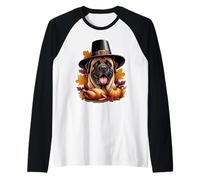 Thanksgiving Beauceron propriétaire de Chien Maman Papa Amoureux pèlerin drôle Manche Raglan