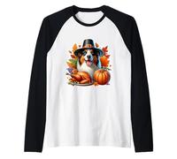 Thanksgiving Berger Australien propriétaire de Chien Amant drôle Mignon Manche Raglan
