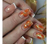 Thanksgiving Blanc French Forme Persiste Hoofs Bâche Plan Aiguille ABS Substance Permanente Pour Les Fêtes Usage Quotidien Non Allergènes Persiste Cours