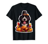 Thanksgiving Bouvier des Flandres propriétaire de Chien Maman Papa Amoureux T-Shirt