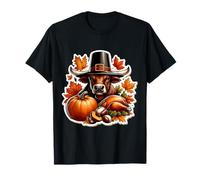 Thanksgiving Bull Automne Cottagecore Rancher Farmer T-Shirt