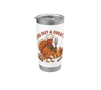 Thanksgiving Chef - Découvrir un grand festin Gobelet isotherme en acier inoxydable double paroi