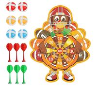Thanksgiving Dart Board - Turkey Sticky Ball Game for Indoor Outdoor | Polyester Material with 71x56x2cm Size, 400g Lightweight Build, Mixed Color Style, Fun Dinner Activity for Adults Friends Kids