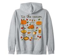 Thanksgiving Day Dinner T'is The Season Cozy Food Art Sweat à Capuche