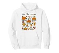 Thanksgiving Day Dinner T'is The Season Cozy Food Art Sweat à Capuche
