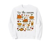 Thanksgiving Day Dinner T'is The Season Cozy Food Art Sweatshirt