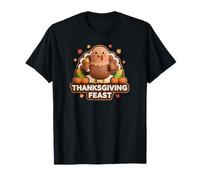 Thanksgiving Feast Turquie Jouet Citrouille Tarte pèlerin Sauce T-Shirt