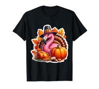 Thanksgiving Flamingo Automne Cottagecore Citrouille Mignon T-Shirt