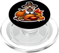 Thanksgiving Glen of Imaal Terrier propriétaire de Chien Maman Papa drôle PopSockets PopGrip pour MagSafe