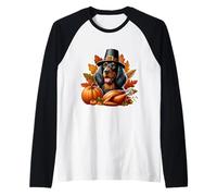 Thanksgiving Gordon Setter propriétaire de Chien Maman Papa Amoureux Chiot drôle Manche Raglan