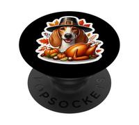 Thanksgiving Ibiza Hound, propriétaire d'un Chien, Maman, Papa, drôle, Automne Mignon PopSockets PopGrip Adhésif